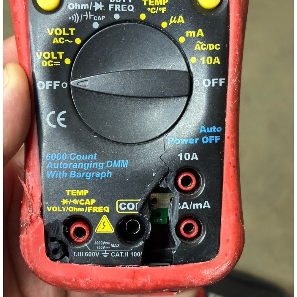 Triplett 9045 True RMS Cat III 6000 Count Digital Multimeter - Picture 3 of 12